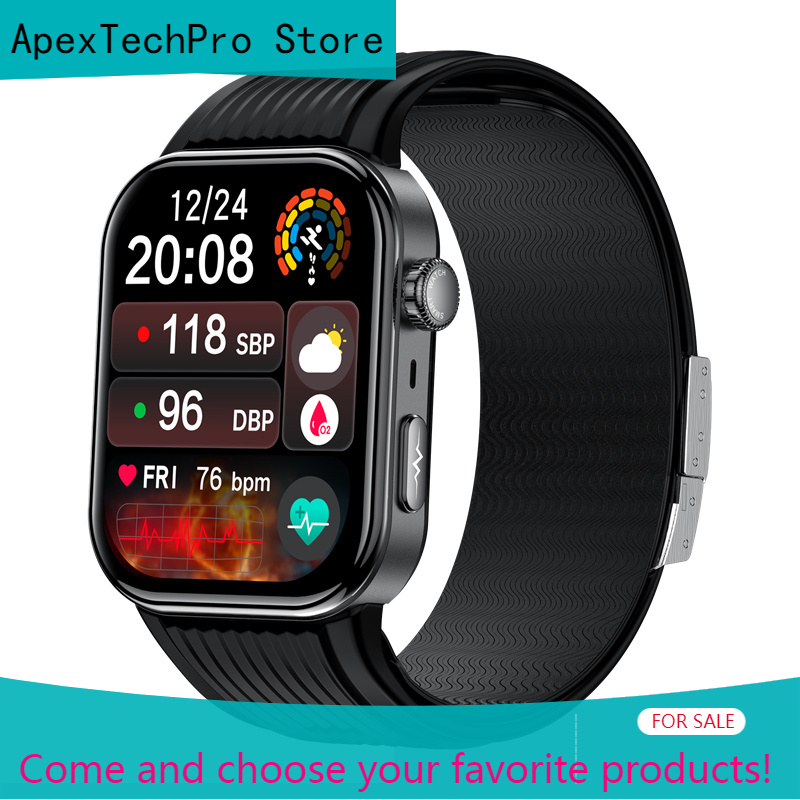 Fall Detection Watch - นาฬิกาอัจฉริยะ ApexTPS191 สำหรับผู้ชาย พร้อมระบบแจ้งเตือนเมื่อล้ม ตรวจวัดความดันโลหิตด้วยระบบ Air