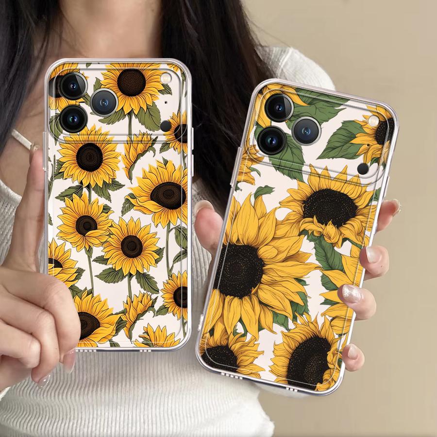 Apple Iphone 16 - เคสลายดอกทานตะวันน่ารักสำหรับ Apple iPhone 17 Pro Max