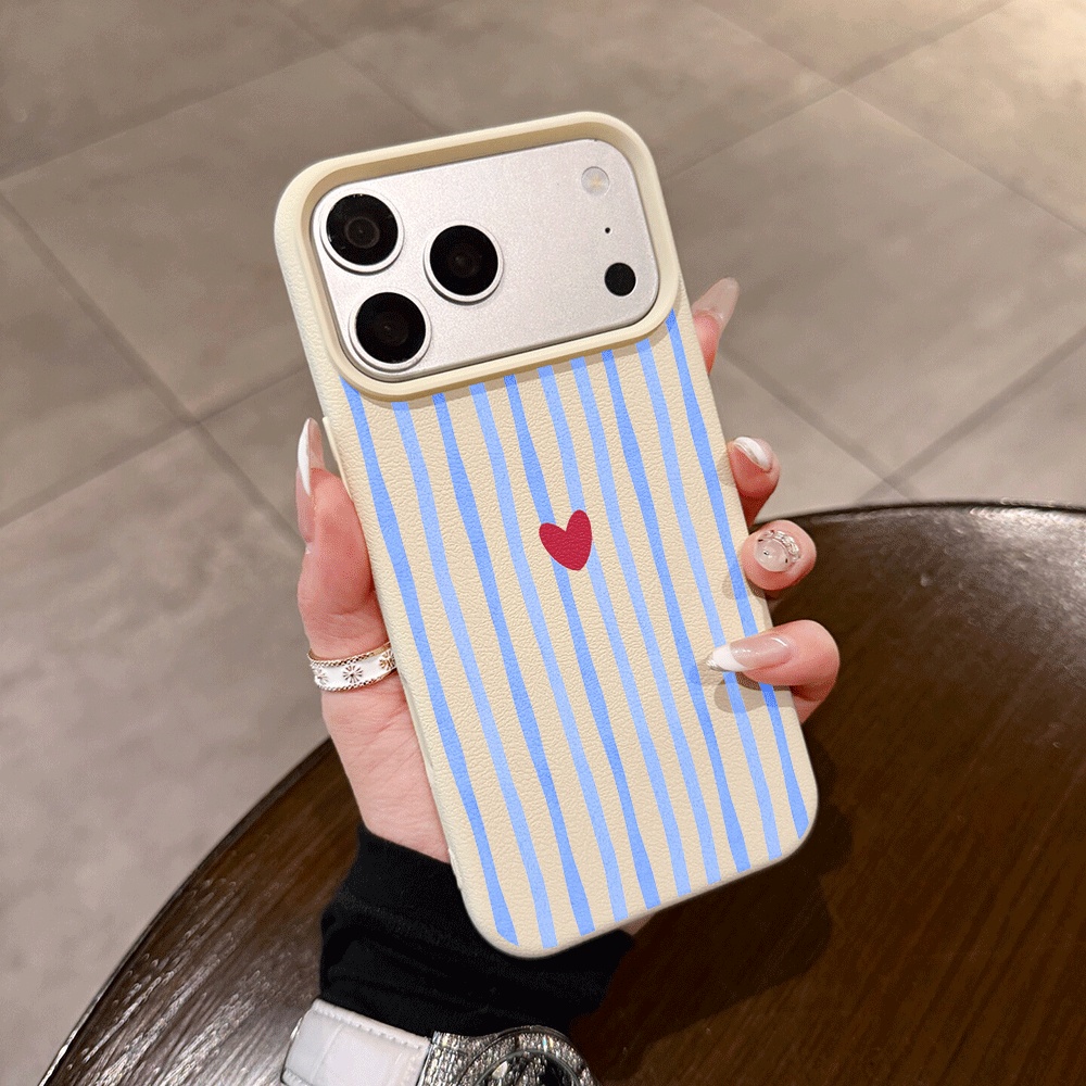 เคสโทรศัพท์ลายหัวใจลายทางแนวตั - Apple Iphone 16 บทวิจารณ์และราคา