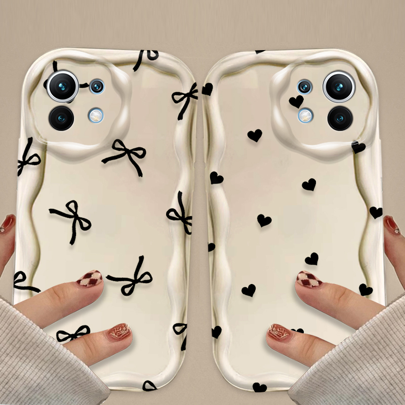 เคสลายโบว์สีดำรูปหัวใจสำหรับ X - Xiaomi Poco X6 บทวิจารณ์และราคา